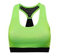 TriDri Womens/Ladies Performance Sports Bra (Medium Impact) (XL) (Lightning Green)