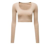 TriDri Womens/Ladies Ribbed Seamless 3D Crop Top RW8386