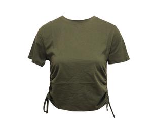 TriDri Womens/Ladies Ruched Crop Top RW9053