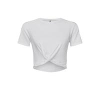 TriDri Womens/Ladies Twisted Crop Top (XS) (White)