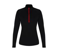 TriDri Women's Long Sleeve Performance Quarter Zip Top in Jet Black | Size: Medium TriDri Jet Black M