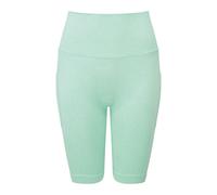 TriDri Women's Melange Melange Seamless 3D Cycling Shorts in Mint | Size: Medium TriDri Mint M