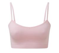 TriDri Women's Melange Seamless 3D Sports Bra in Light Pink | Size: Large TriDri Light Pink L