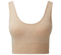 TriDri Women's Multisport Ribbed Seamless 3D Bra in Natural | Size: Large TriDri Natural L