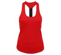 TriDri Womens Racer Strap Back Vest Active Performance Running Yoga Gym Top