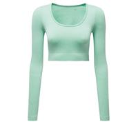 TriDri Women's Ribbed Seamless '3D Fit' Crop Top TR224 - Long Sleeve Top