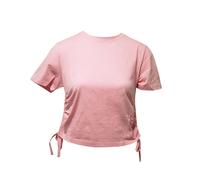 TriDri Women's Ruched Crop Top in Light Pink | Size: XS TriDri Light Pink XS