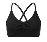 TriDri Women's Ruched Medium Impact Sports Bra in Black | Size: XS TriDri Black XS
