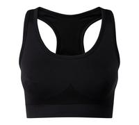 TriDri Women's Seamless 3D Fit Multi-Sport Solid Colour Sculpt Sports Bra in Black | Size: XS TriDri Black XS