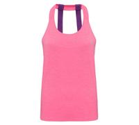 TriDri Women's Tri Dri Double Strap Back Sleeveless Vest in Bright Pink | Size: Medium TriDri Bright Pink M