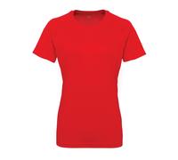 TriDri Women's Tri Dri Panelled Crew Neck T-Shirt in Red | Size: Large TriDri Red L