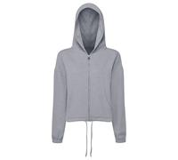 TriDri® Women's TriDri® recycled cropped oversize full-zip hoodie - Womens