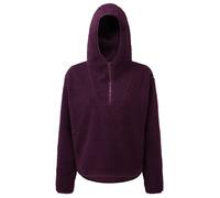 TriDri® Women's TriDri® sherpa ¼-zip hoodie - Sherpa fabric, 1/4 zip to front