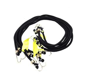 Tried + Tested 6 Piece Set Bungee Cord 12mm x 1200mm Premium Heavy Duty Industrial Quality