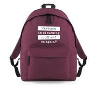 Tried Turning It Off and On Backpack Rucksack 18L Bag - 42 x 31 x 21cm