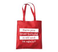 Tried Turning It Off and On Tote Shopping Bag 10 Litres Capacity 42 x 38cm