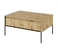 trier wooden coffee table with 1 drawer in artisan oak