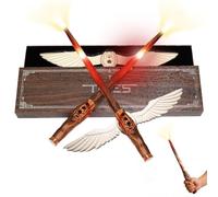 Tries 2Pack Wizards Wand Night Light Rechargeable Holding Wall Sconce | 300Hour Battery, Portable Hallway Light, Magic Theme Birthdays Gift, Exquisite Packaging for Bedroom, Sleep, Stairs, Bathroom