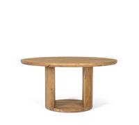 Trieste Dining Table - Natural Mango Wood - 6 Seater - 150cm - Round Pedestal
