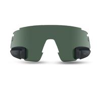 TriEye Replacement Dual Lens with Rearview Mirror - UV400 Cycling Glasses, Scratch-Resistant & Durable for Road and Commuter - Poarized Smoke M