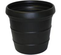 Trifibre Large Outdoor Planter 66Cm 140L Rotomoulded Heavy Duty Plastic Plant Pot - Kensington Black