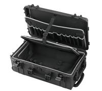 Trifibre MAX CASE MAX520TCTR Tough IP67 Rated Case, Black, Tools Organiser,Trolley Handle, Wheels, Waterproof, Flight Case, Tool Box