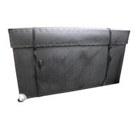 Trifibre | Universal TV Transport Case Large | Lightweight HDPE Packaging with Adjustable Foam Inserts, Metal Handles & Telescopic Lid | Wheeled & Reusable, Fits 48″-65″ TVs | Stronger Than Cardboard