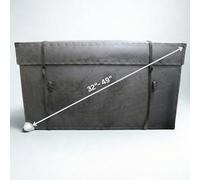 Trifibre | Universal TV Transport Case Medium | Lightweight HDPE Packaging with Adjustable Foam Inserts, Metal Handles & Telescopic Lid | Wheeled & Reusable, Fits 32″-49″ TVs | Stronger Than Cardboard