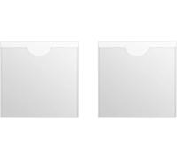 Trifletopia 2PCS Tax Disc Holder for Car Windscreen - Permit Holder for Car Windscreen - Self-Adhesive Clear Note & Ticket Holder for Car, Van & Caravan - 10.5 x 10.5cm (Transparent)