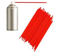 Trifletopia 50pcs Spray can Replacement Straws - 4.7in aerosol Nozzle Extension Hose - Spray can nozzles for Narrow Spaces - red Plastic Tips - Ideal for Paint, Cleaners, lubricants, and Garden Sprays