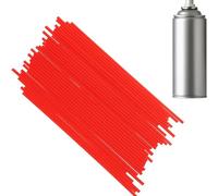 Trifletopia 50PCS Spray Can Replacement Straws - 4.7in Red Plastic Nozzle Extension Tubes - Aerosol Spray Can Tips for Paint, Cleaners, Lubricants, and Garden Use
