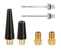 Trifletopia 6PCS Bike Pump Adapters Kit - Presta & Schrader Valve Converters - Ball Inflation Needles - Metal Air Nozzle Accessories for Bicycle & Sports Ball