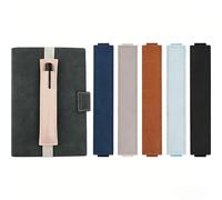 Trifletopia Adjustable Elastic Pen Holder Set - Detachable PU Leather Pen Loop Pouch for Notebooks, Journals, Planners, Binders and Books - Organiser Sleeve for Single Pen (6 Colours, 1 Pack)
