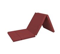TriFold Folding Mattress for Travel & Camping Washable Cover DoubleSided Sofa Bed Mattress SpaceSaving Guest Bed (180x60x5cm Brown)