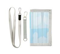 Trifold Nylon Wallet, Unisex Slim Purse With Key hook Chain ID Credit Card Case Holder for Bills Crash 9.05x4.92 inch Print Cat Taking a Bath In Bathtub Behind Shower Curtain