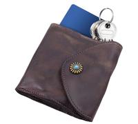 Trifold Wallet for Men | PU Leather Coin Wallet with Card Slots | Compact Money Purse for Hiking, Climbing, Cycling, and Shopping | Portable Trifold Card Holder and Change Purse for Outdoor Adventures