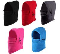 Trifolium Fleece Balaclava Hood 3 in 1 Multifunction Thermal Windproof Full Face Mask Cover Caps Winter Warm Neck Warmer Hat Winter Outdoor Ski Mask Headcover (Royal Blue,Adult)