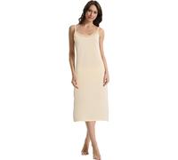 Trifolium Premium Cooling Full Slip for Women Petticoat 26 Inch Beige UK 10-12 Factory Label M (1839-26IN-10-12-M-BG)