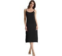 Trifolium Premium Cooling Full Slip for Women Petticoat 26 Inch Black UK 10-12 Factory Label M (1839-26IN-10-12-M-BK)