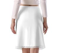 Trifolium Women's Cooling Half Slip 19 Inch White, Size 10-12, Material: 90% Polyamide, 10% Elastane