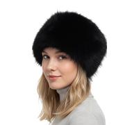 Trifolium Women's Cozy Winter Hat - Warm & Stylish, Russian Cossack Look Black Long Faux Factory Label S (HT6386-S-BK-Fox)