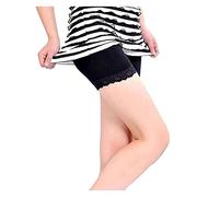 Trifolium® Womens High Waist Cycling Shorts Girls Dancing Shorts Leggings Underpants Lace Trim (Factory Label 2XL, UK 18-20, Black, 8105)