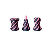 Triformia 3Pcs Glow-in-the-Dark Impossible Fidget Toys, 3D Printed Spiral Design, ADHD Autism Sensory Stress Relief Desk Toys, Unique Gifts for Kids & Adults (Glow in the Dark Pink)