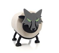 Triformia Sheep Toilet Roll Holder Accessories | Seasonal Add Ons for Triformia Sheep Holder | Accessory Packs Only (Wolf Pack of 3 with Glow in the Dark Eyes)
