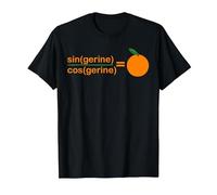 Trig Identities Tangerine Funny Math Pun for Teachers T-Shirt, Men, Black, 6X-Large