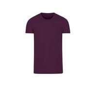 Trigema Cotton Elastane T-Shirt, Aubergine, XS