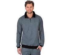 Trigema Men's 674801 Sweatshirt, Stone Grey Melange, S
