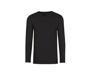 Trigema - Men's Long-Sleeved T-Shirt - black - Large