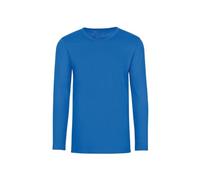 Trigema - Men's Long-Sleeved T-Shirt - blue - Large
