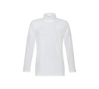 Trigema Men's Rollkragenshirt Roll-Neck Long-Sleeved Shirt, White, XL